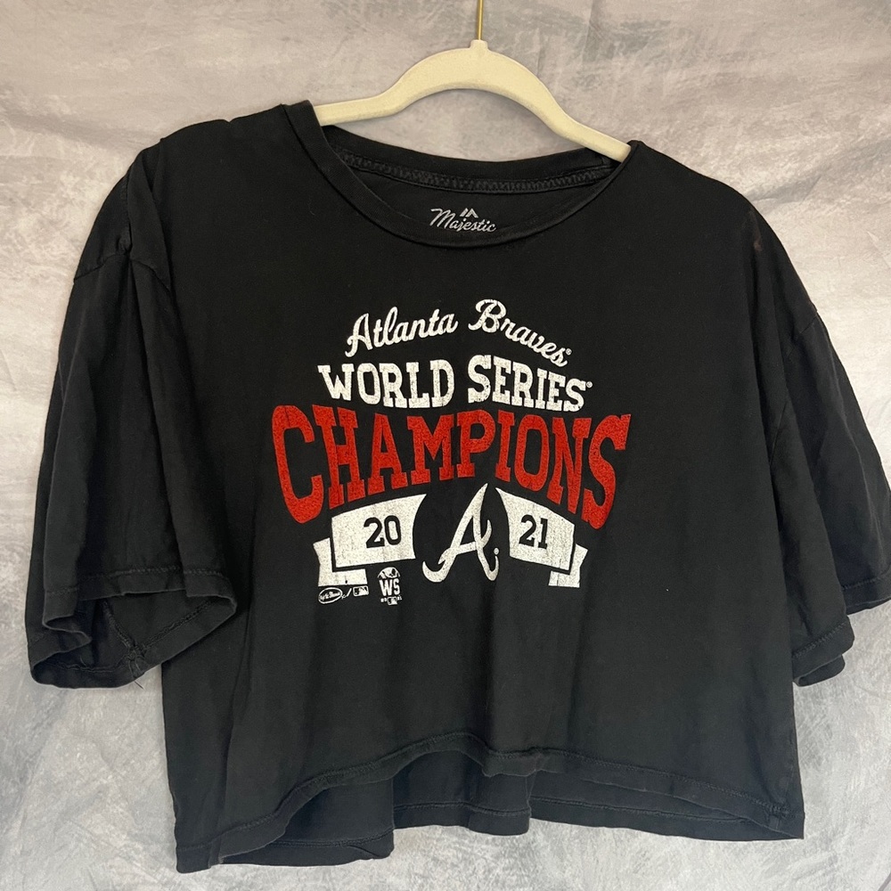 MLB Atlanta Braves World Series 2021 Champions Crop Tee